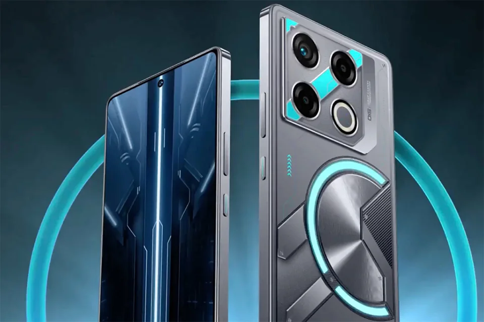  Infinix GT 20 Pro 5G với thiết kế gaming và đèn LED RGB phía sau