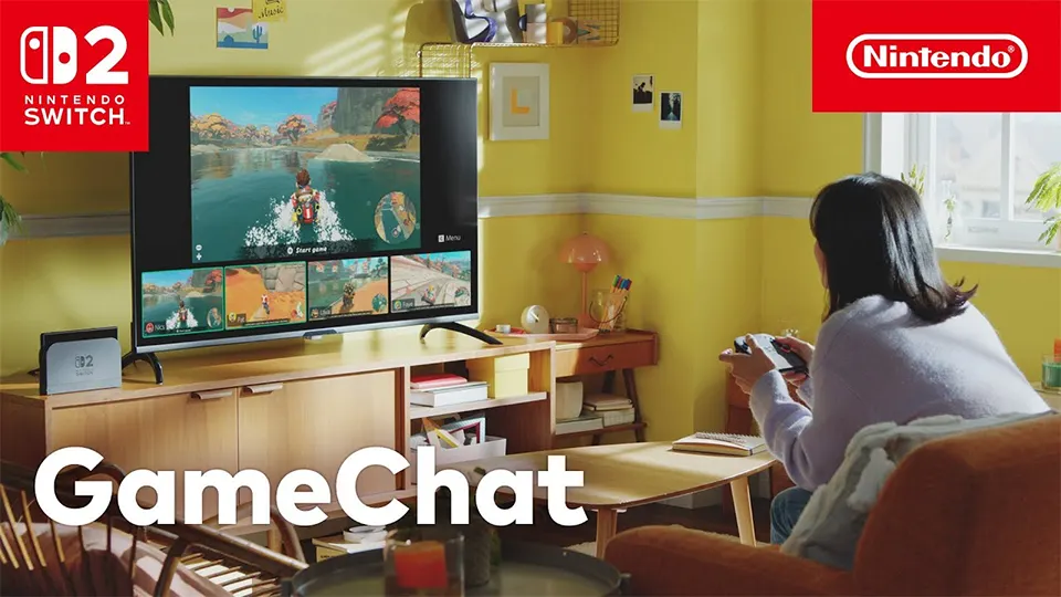 Tính năng GameChat trên Nintendo Switch 2 cho phép gọi video 4 người